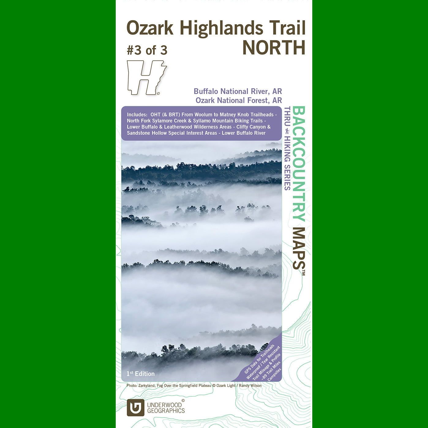 Ozark Highlands Trail Map-North