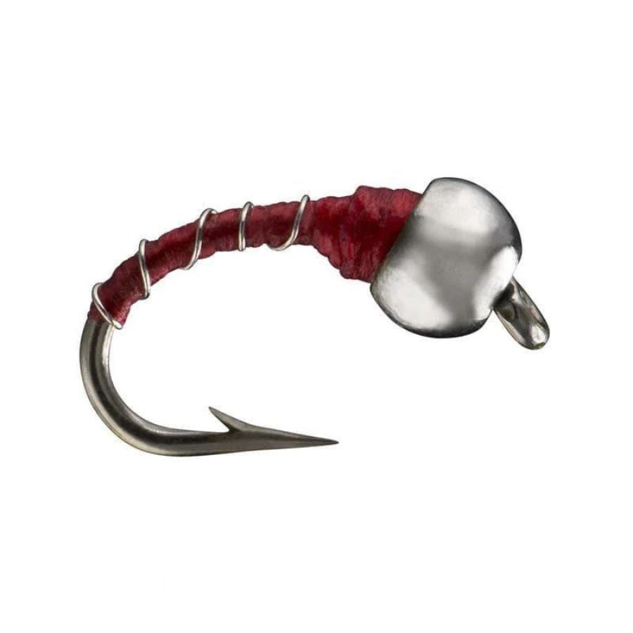 Zebra Midge Red/Nickle #18 (Single)