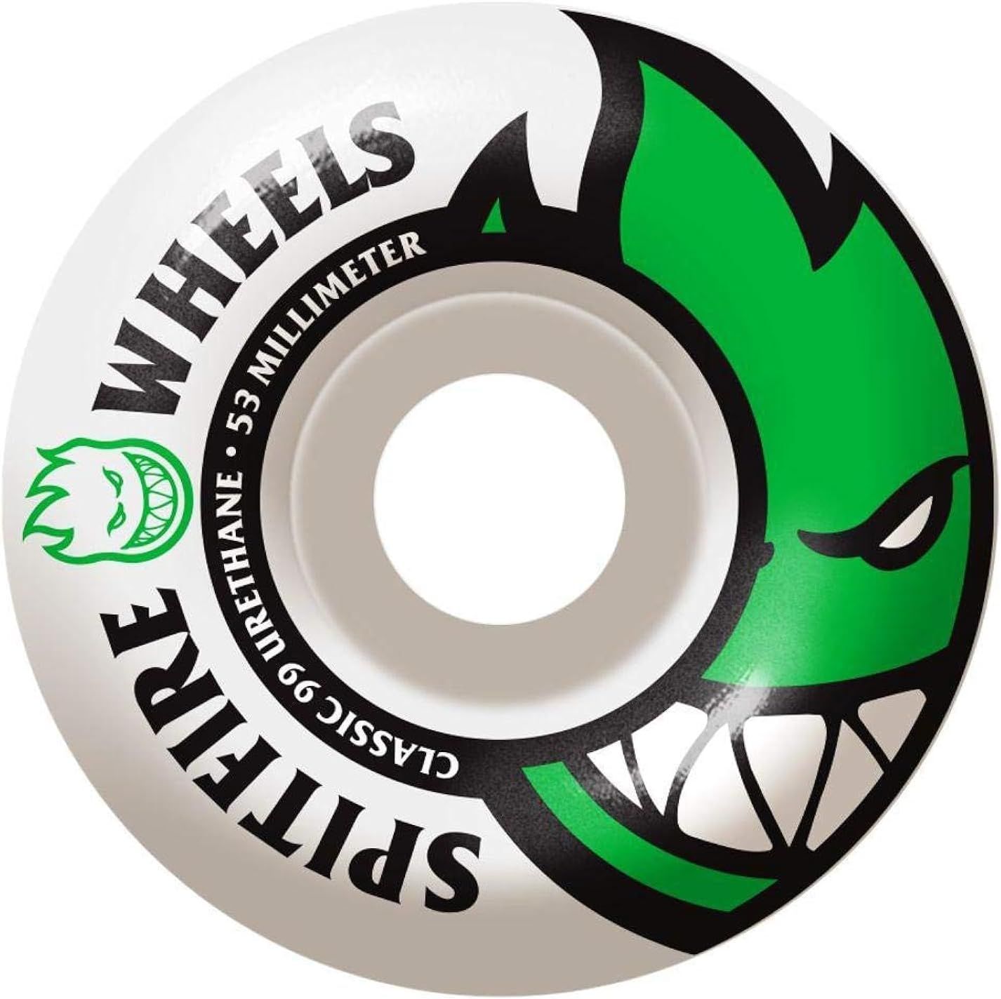 Wheels -SF BIGHEAD 53mm WHT W/GREEN - single