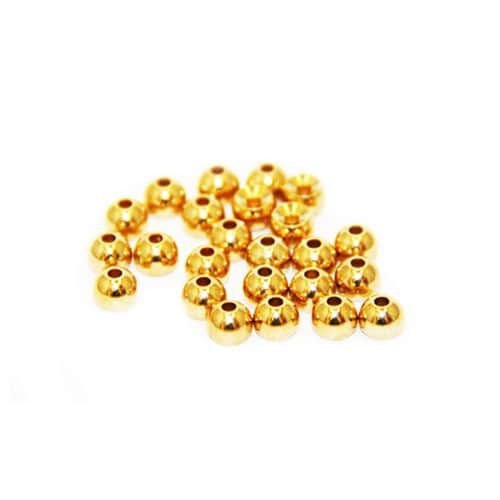 Wapsi Plated Cyclops Beads 7/64&quot; Gold
