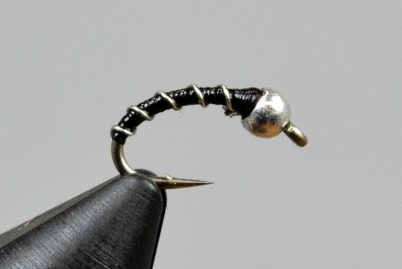 Tungsten Zebra Midge Black/Copper #20 (Single)