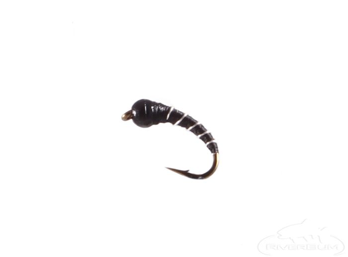 Tungsten Zebra Midge Black SB #18 single