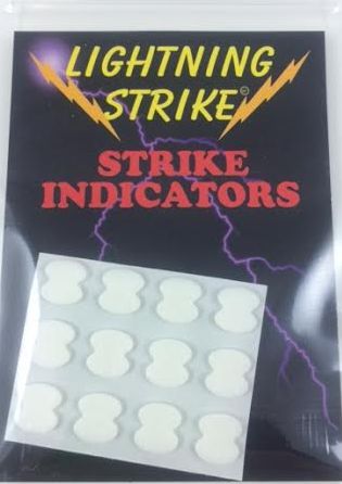 Lightning Strike Stick-On Indicators White