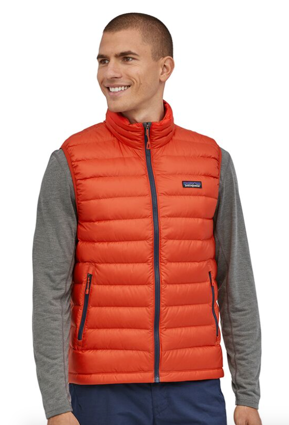 Patagonia M&#39;s Down Sweater Vest Hot Ember (HTE) L