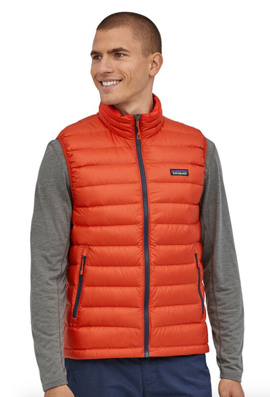 Patagonia M&#39;s Down Sweater Vest Hot Ember (HTE) L