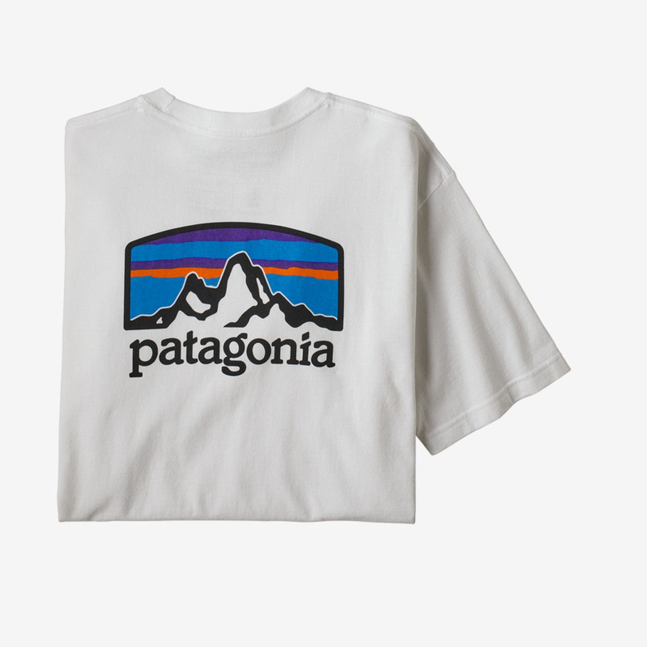 Patagonia M&#39;s Fitz Roy Horizons Responsibili-Tee White (WHI) XL