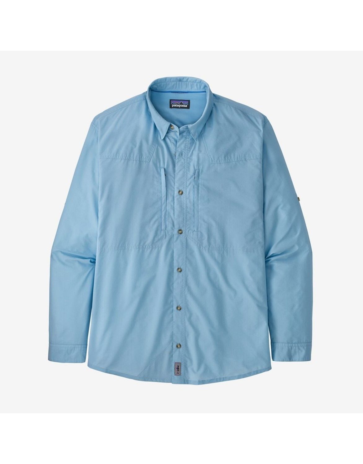 Patagonia M&#39;s L/S Sun Stretch Shirt Watershed Smolder Blue (WASB) M