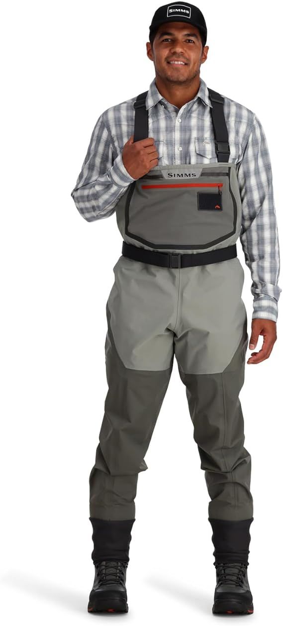 Simms M&#39;s Freestone Waders - Stockingfoot Dark Gunmetal LK 9-11
