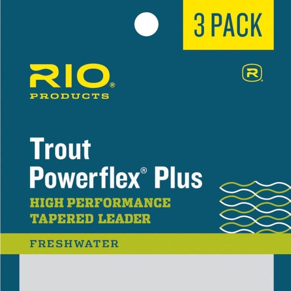 POWERFLEX KNOTLESS 9FT 6X LEADERS 3 PACK