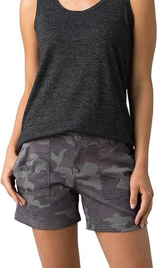 Prana - Olivia Short 7&quot; Inseam (W), Gravel Camo, 14