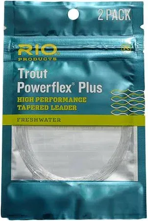 POWERFLEX PLUS 9FT 6X LEADER 2-PACK