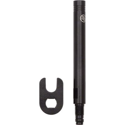 Problem Solvers Presta Valve Extender: Removable Core 50mm Black