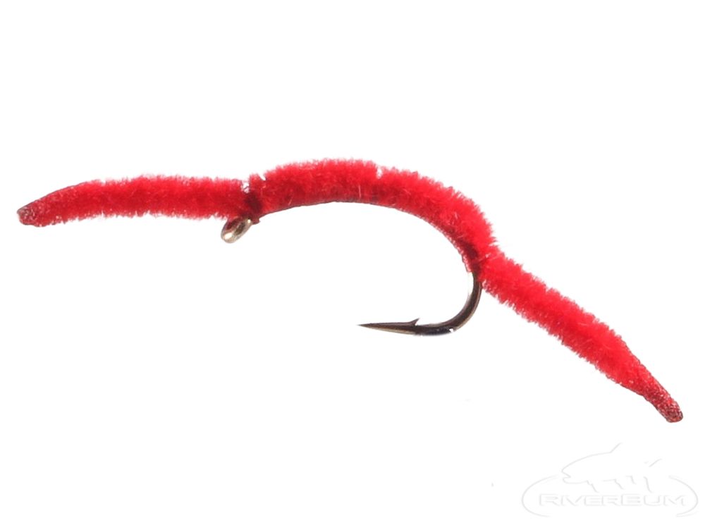 San Juan Flash Worm Flourescent Red #18 (Single)