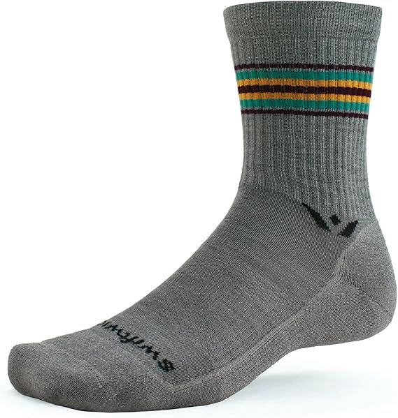 Swiftwick Pursuit HikeSix Light Hthr S
