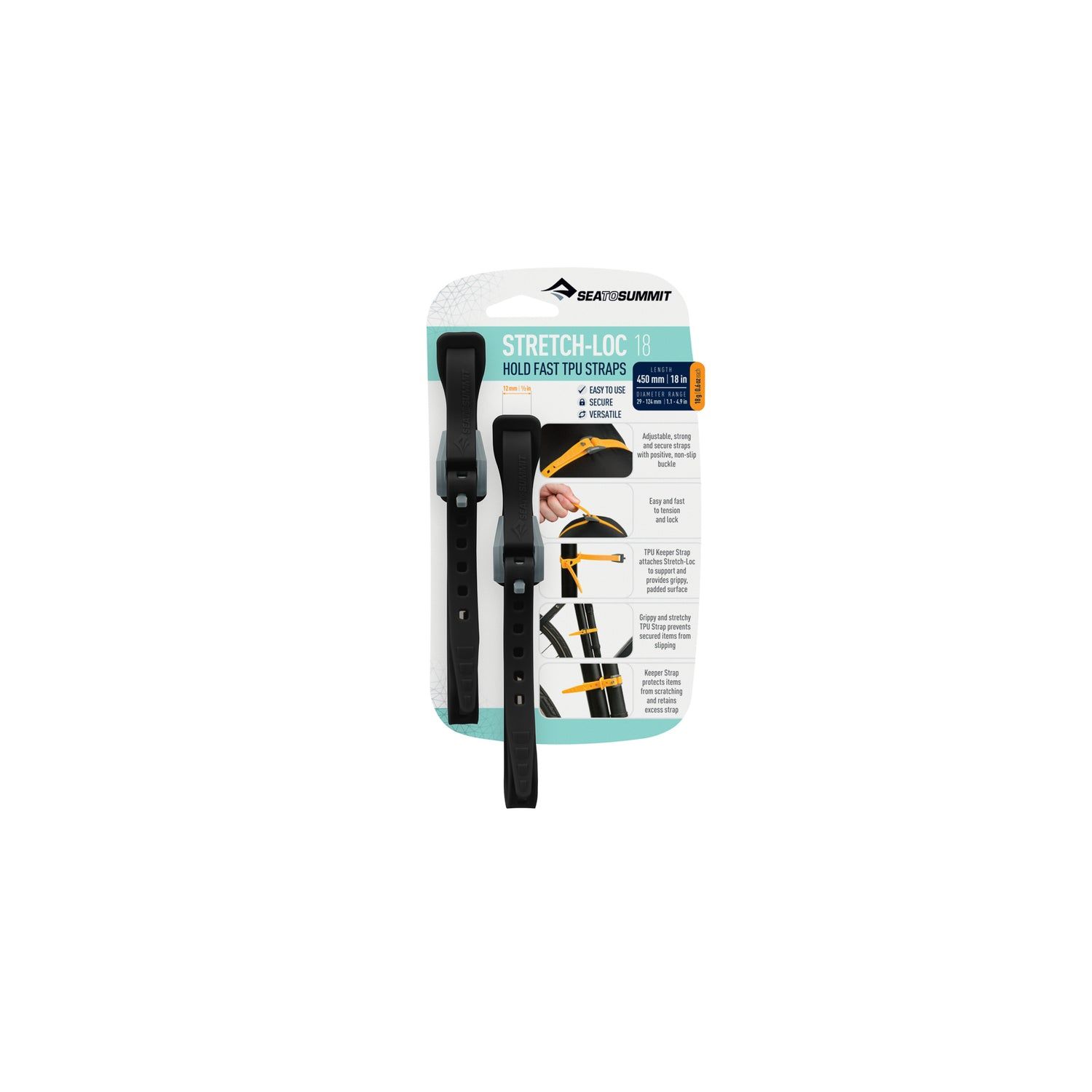 Stretch-Loc TPU Straps 2 pk.