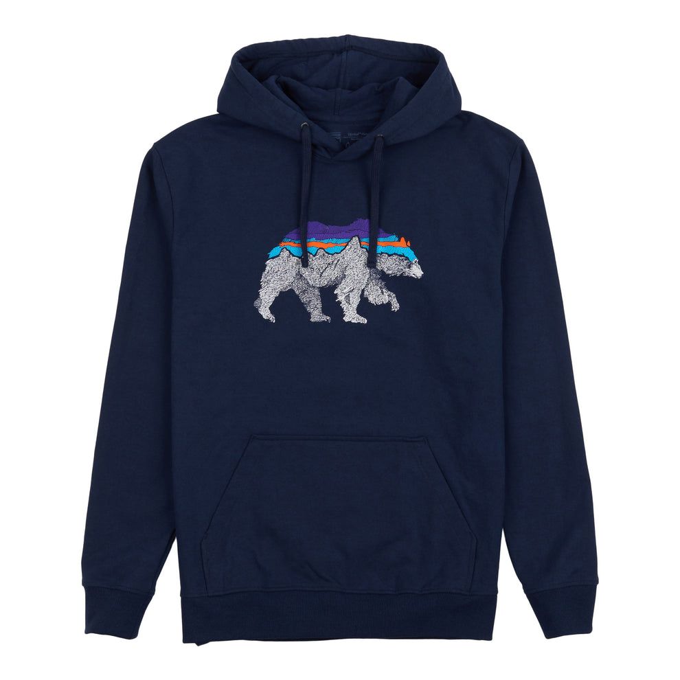 Patagonia Men&#39;s Back For Good Uprisal Hoody New Navy w/ Bear (NNBE) L