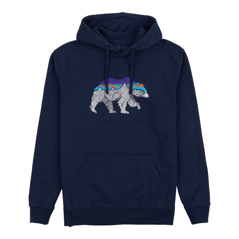 Patagonia Men's Back For Good Uprisal Hoody New Navy w/ Bear (NNBE) L