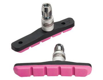 Jagwire Mountain Sport Brake Pads Threaded Post Pink