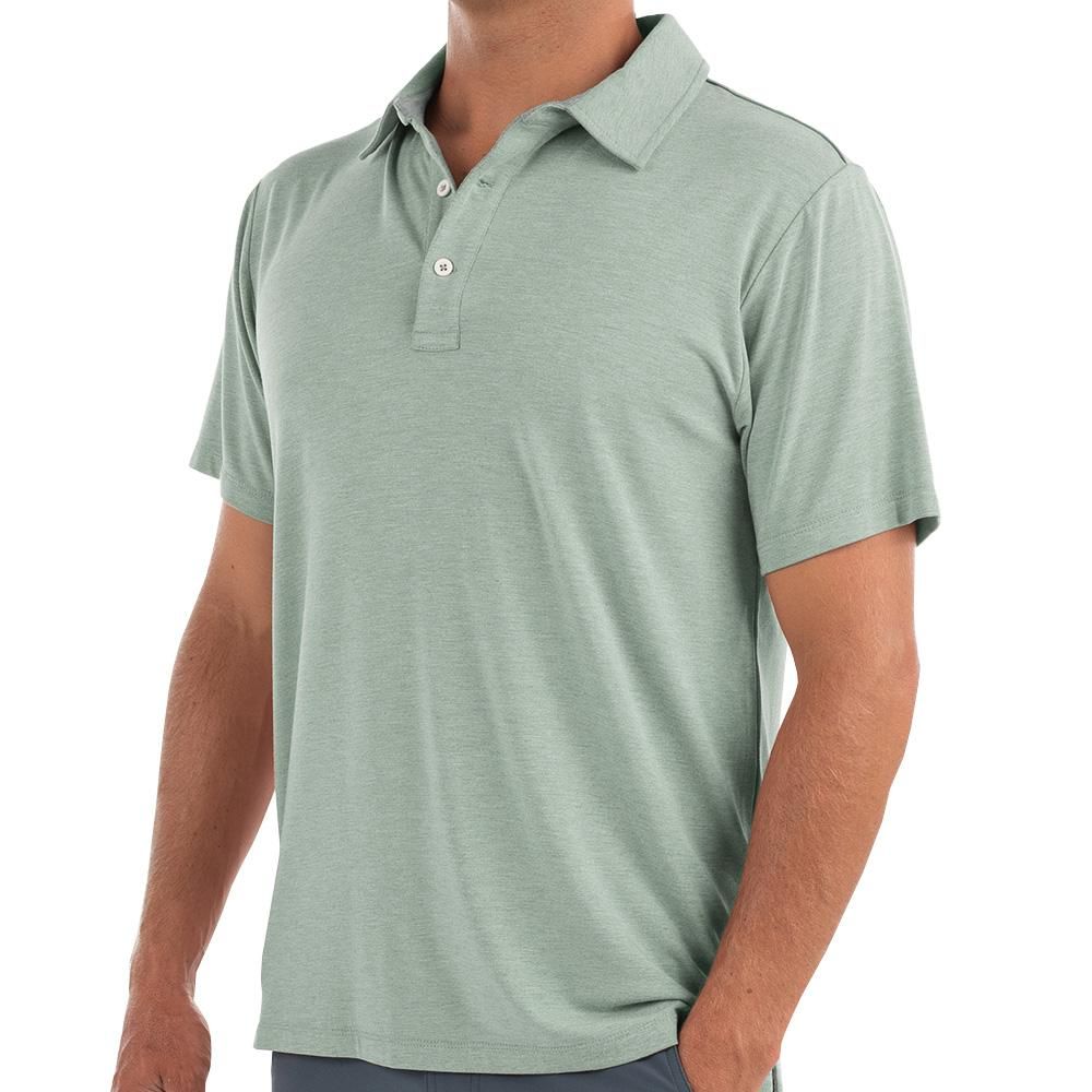 M&#39;s Bamboo Flex Long Sleeve, Color: Heather Marsh, Size: S