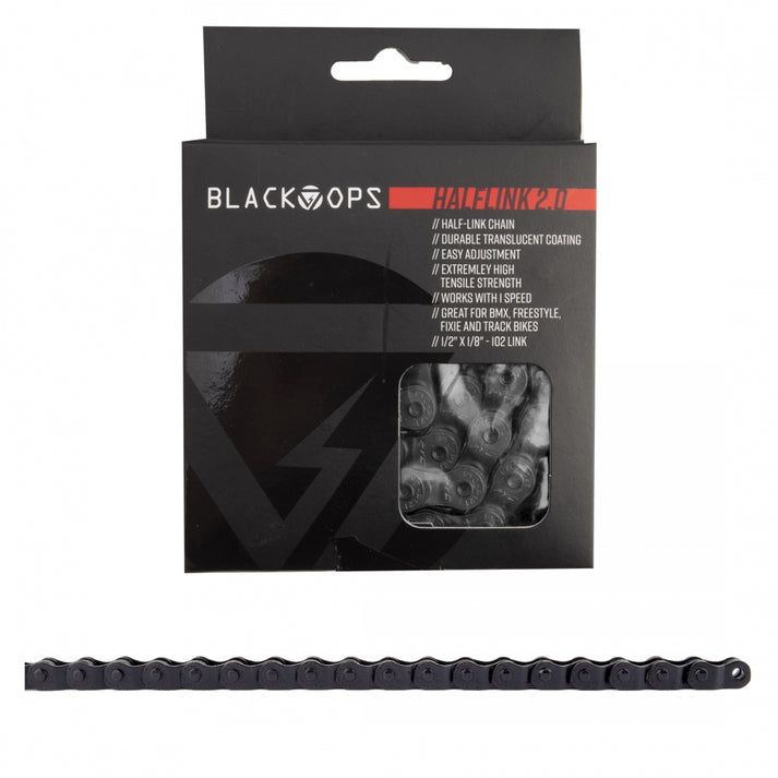 CHAIN BK-OPS 1/2x1/8 HALF LINK 1.0 1s BK 102L