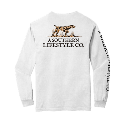 Southern Lifestyle Leopard Logo LS Tee
