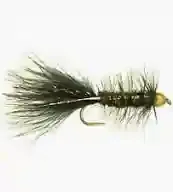 Flash-a-Bugger Black/Olive #10 (Single) Flash-a-Bugger Black/Olive #10 (Single)