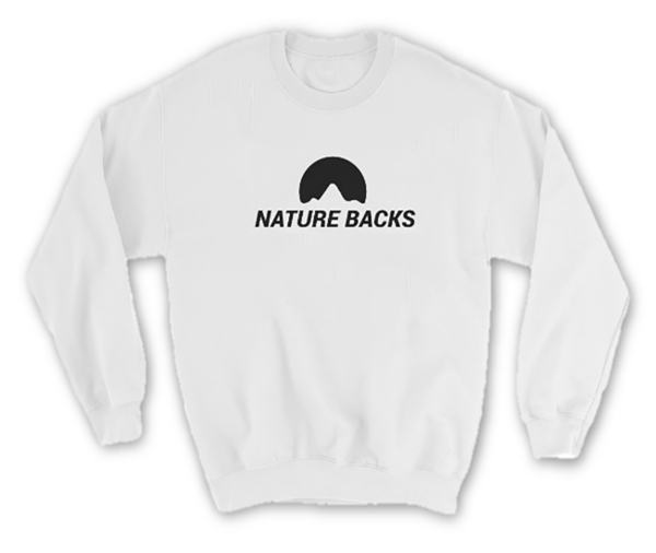Nature Backs Crew Neck Sweatshirt Logo 