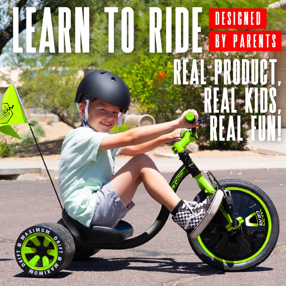 Madd Gear Drift Trike - Black / Green Madd Gear Drift Trike - Black / Green
