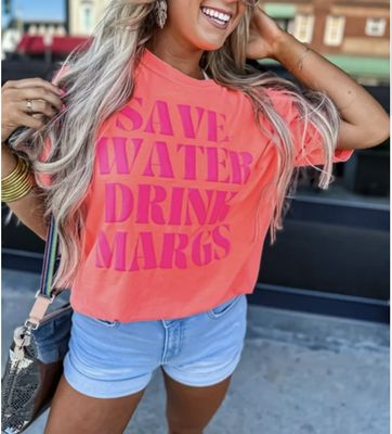 T-Shirt Save Water/Drink Margs