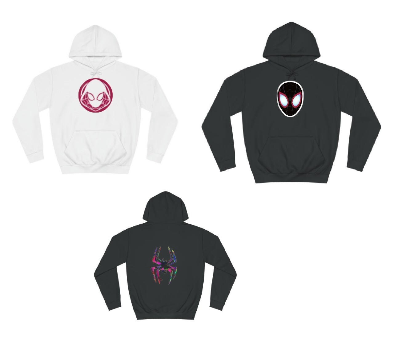Spidermen across the spider verses hoodie