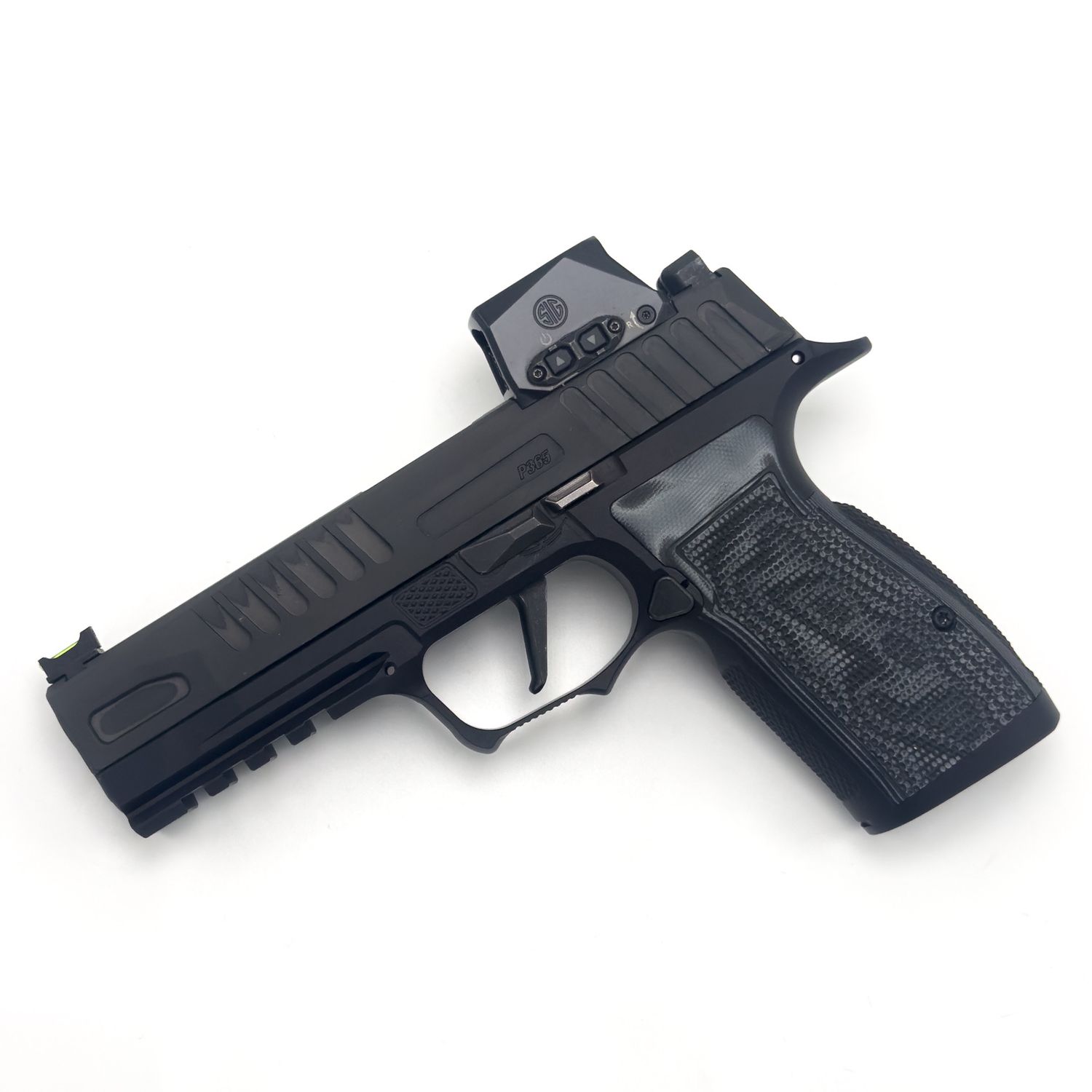 Pre-Order ACE 365 SXG FUSE, Coating Type: Matte Black [Black Nitride Finish], FCU TYPE: Non- Safety FCU, Grip Panels: HOGUE G10 Black