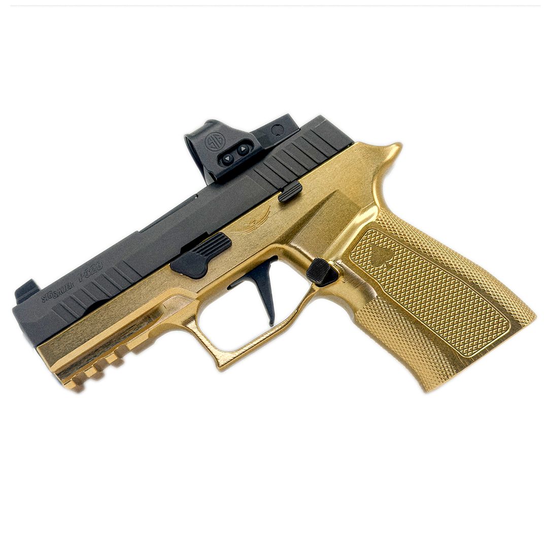 Gold High Gloss X-Carry Blowout!, Coating Type: Gold [Ano Type 2 Class 2], FCU TYPE: Non-Safety FCU Compatible, Grip Model: ACE 320 X Carry