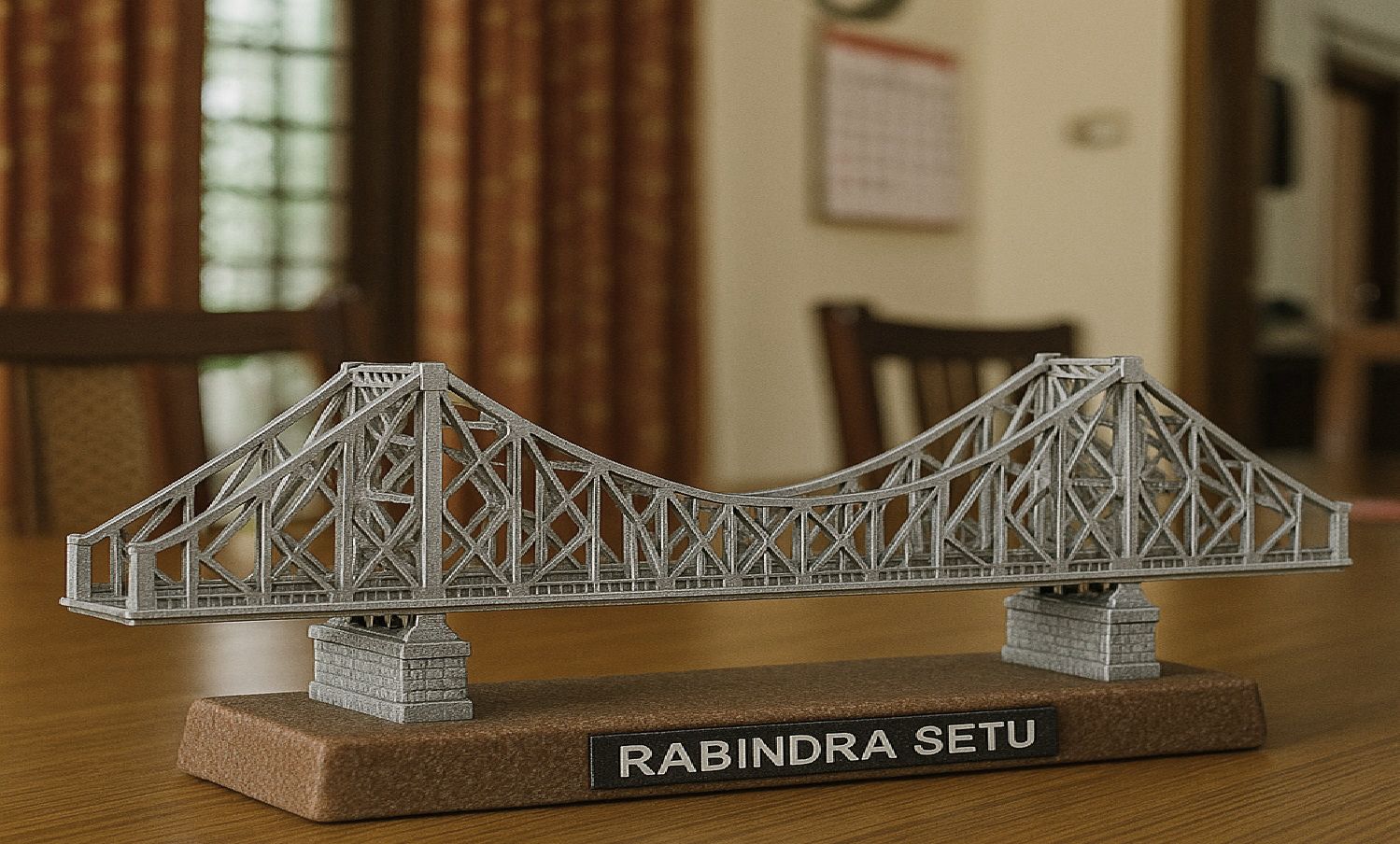 Handmade to Order Table Model of the iconic Howrah Bridge (Old) Rabindra Setu.  Price in INR includes packaging &amp; shipping (Pan India) To make a payment, send an email to   agneljoseph92@gmail.com