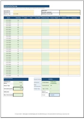 Arbeitszeiterfassung – Excel Pro Arbeitszeiterfassung – Excel Pro