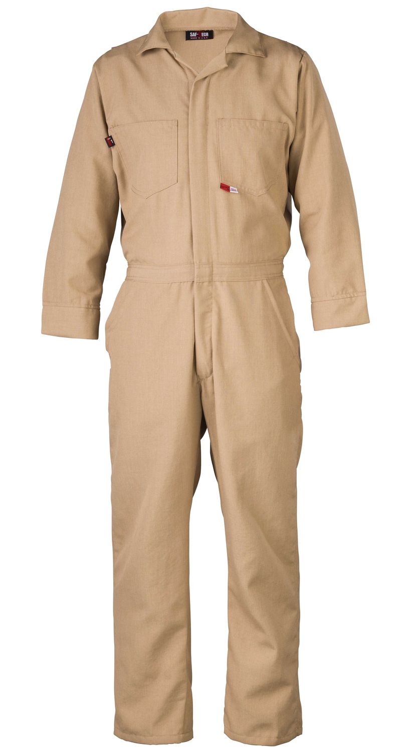 Saf-Tech Nomex 4.5oz Contractor Coverall, Color: KAK, Size: SM