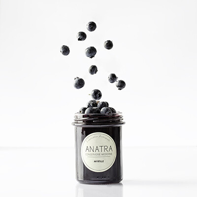 ANATRA - Confiture Myrtilles , pot verre 220 g