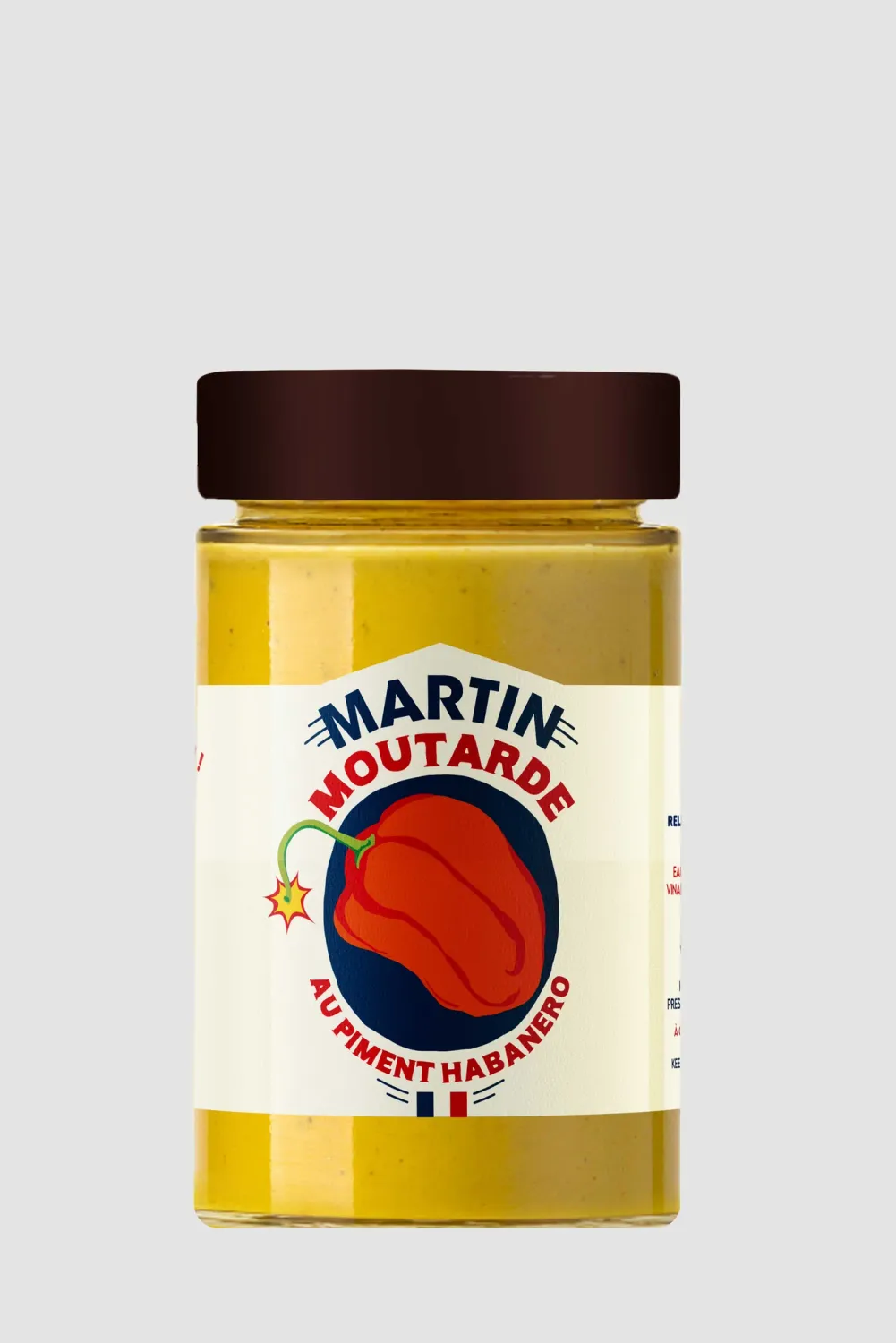 Moutarde aux piments, 200 g - FRANCE