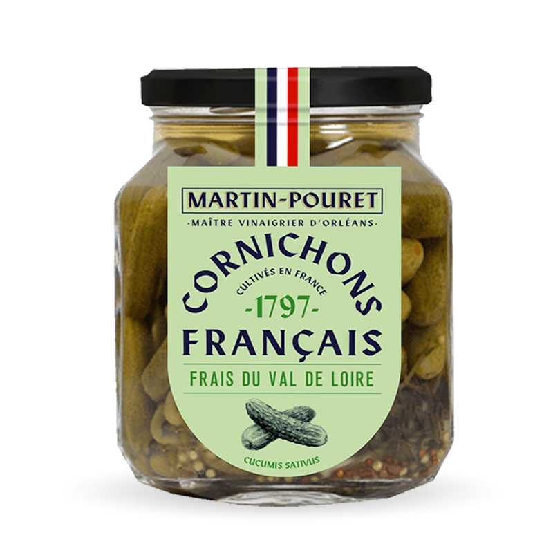 Cornichons Frais du Val de Loire au Vinaigre d'Orléans - pot 270 g - FRANCE