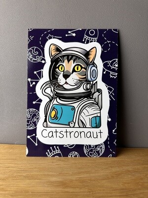 Catstronaut - Großer Print auf Premiumkarton