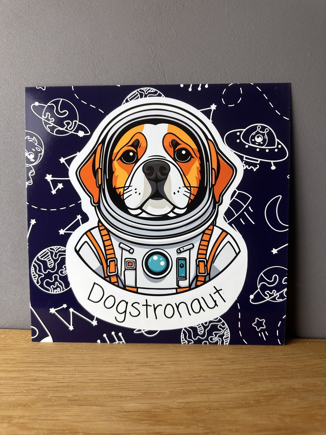 Dogstronaut - Großer Print auf Premiumkarton