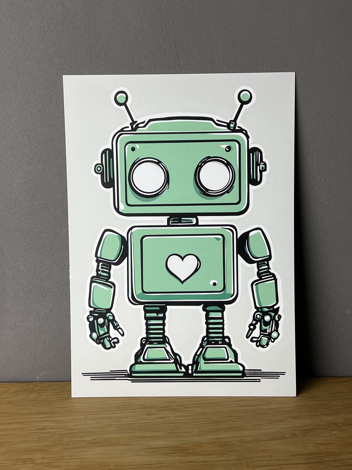 Robot Love - Postkarte