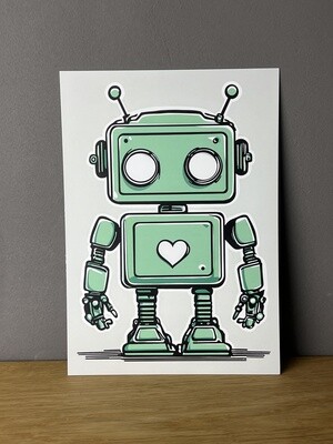 Robot Love - Postkarte