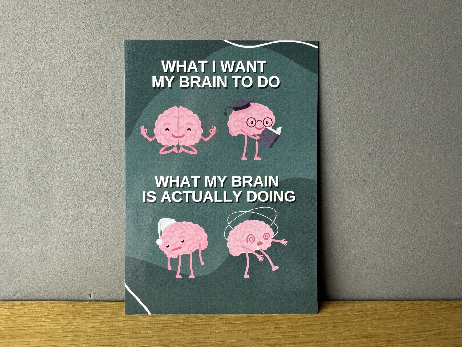Me and my brain - Postkarte