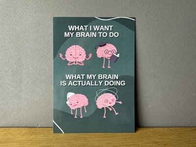 Me and my brain - Postkarte