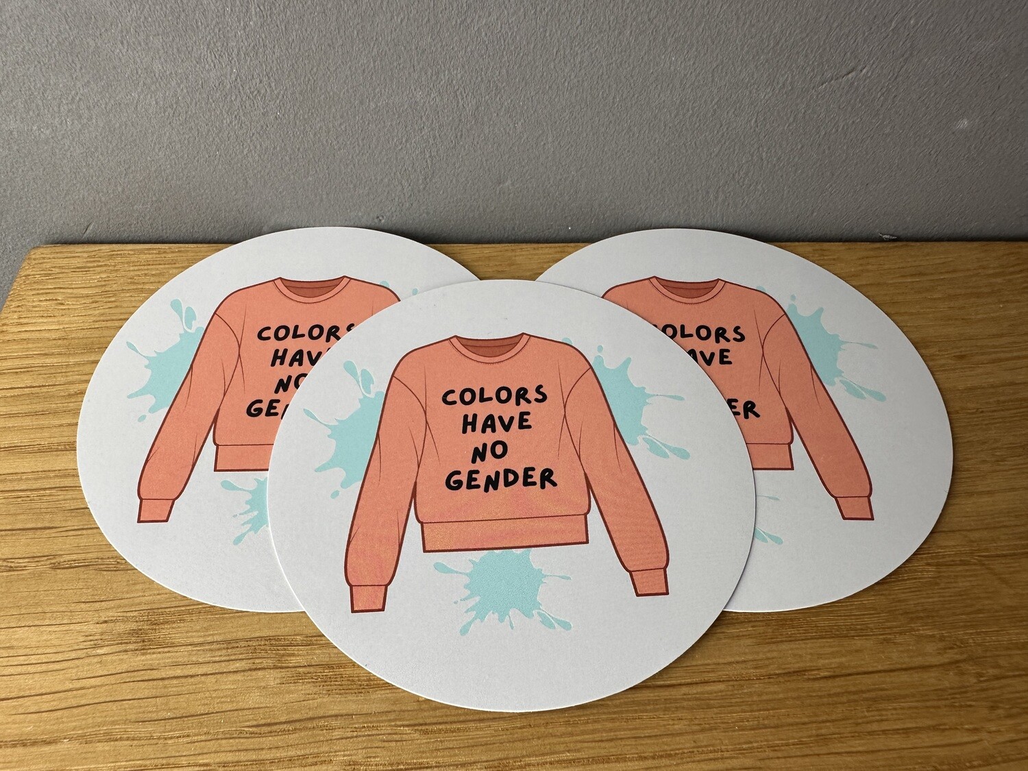 Colors have no gender -Sticker