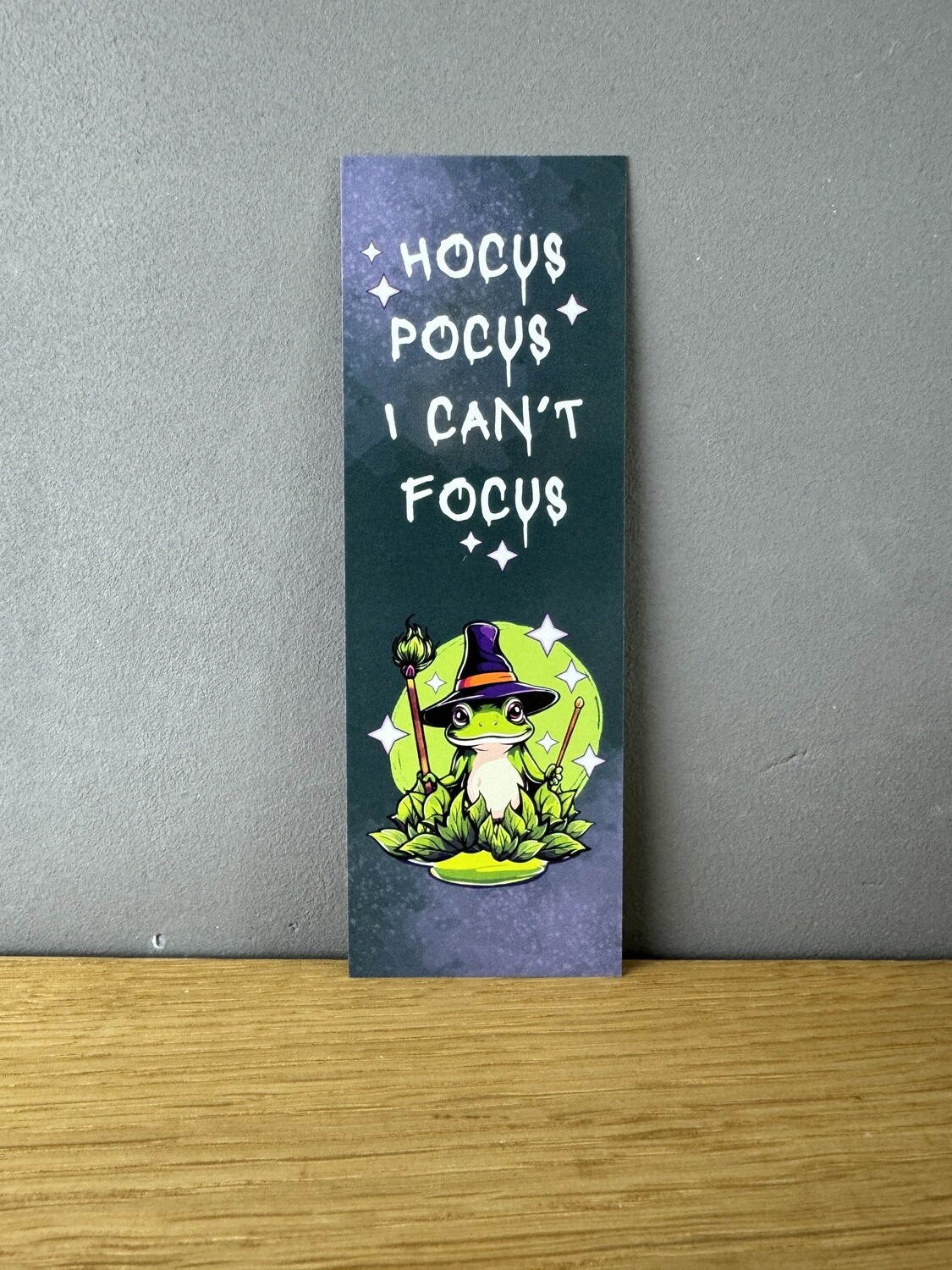 Hocus Pocus I can’t focus - Lesezeichen witchy frog