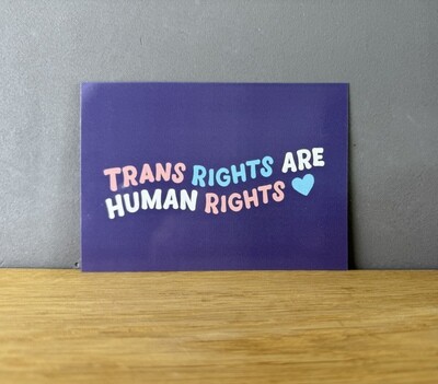 Trans rights are human rights - Postkarte