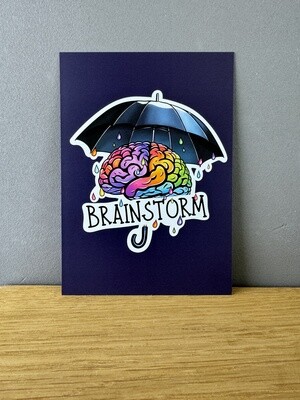 Brainstorm - Postkarte 🧠☔️