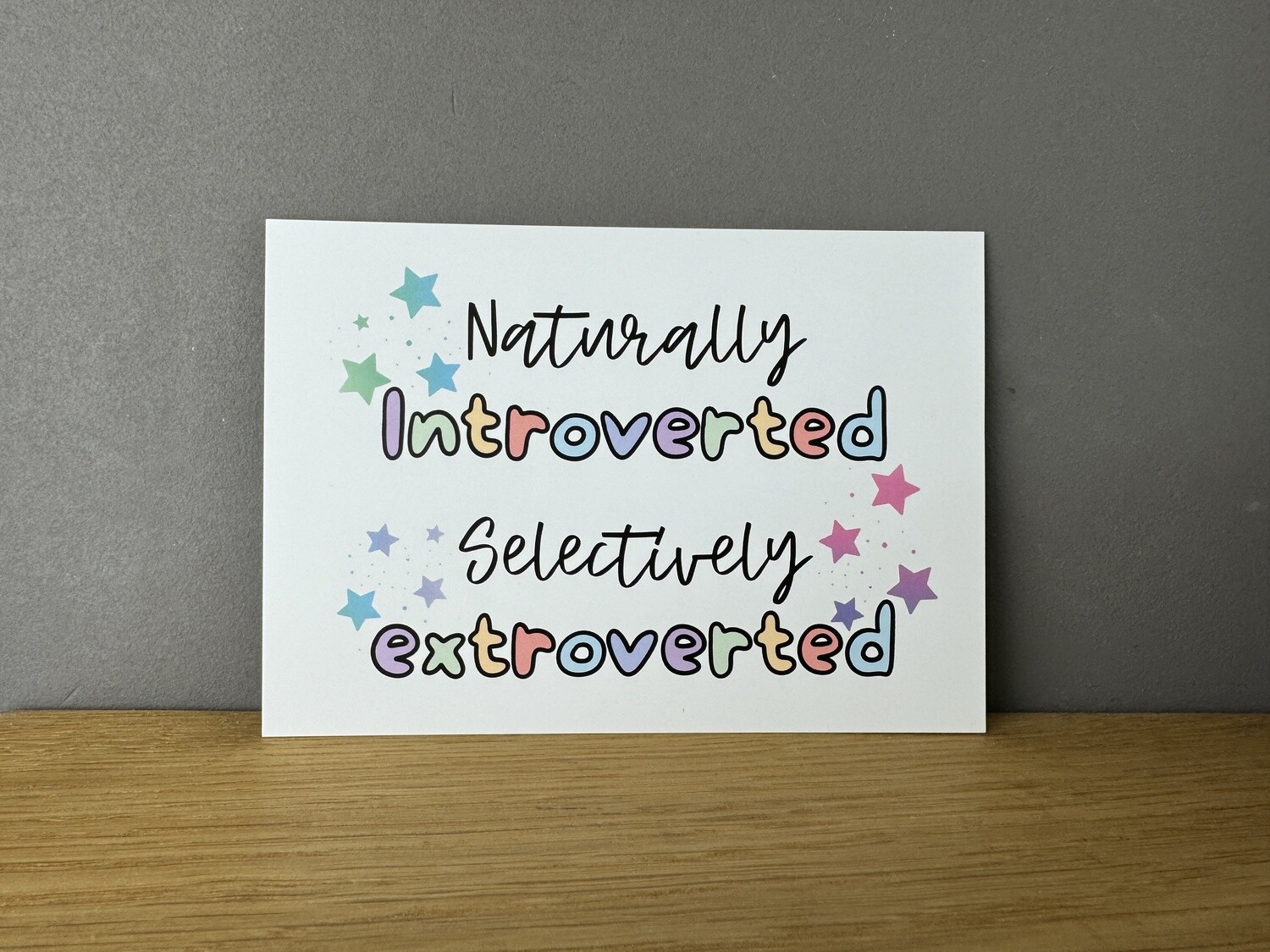 Naturally introverted - Postkarte