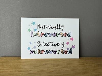 Naturally introverted - Postkarte